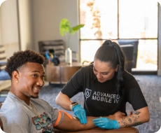 Mobile IV therapy at home